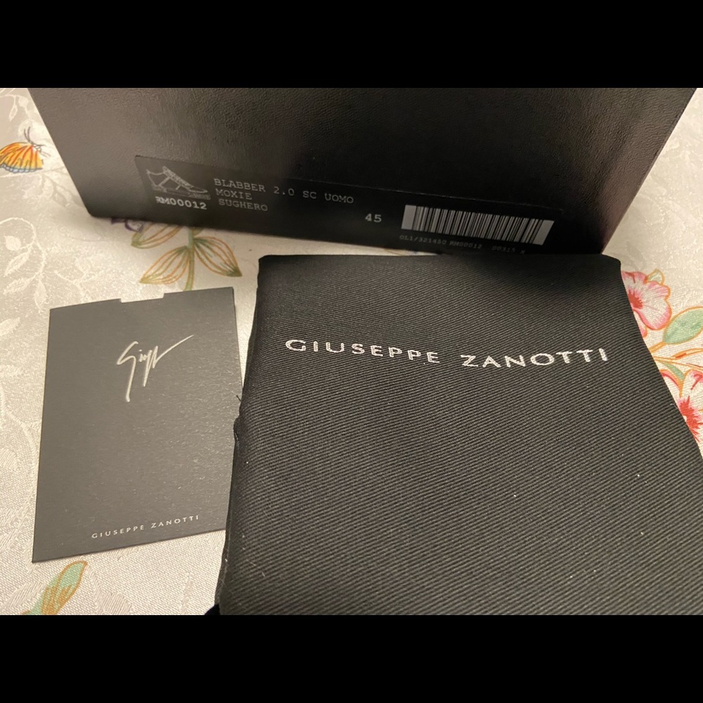 NEW Giuseppe Zanotti Blabber Leather Sneaker - Picture 11 of 13